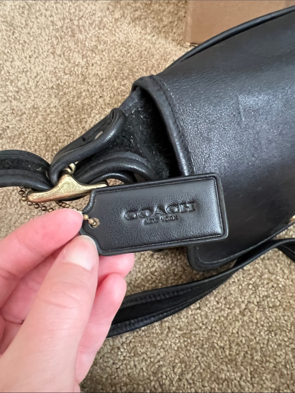 Vintage Coach Black Rambler Legacy 9965 - Picture 4 of 6